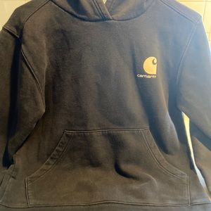 Boy’s Carhartt Sweatshirt Hoodie, youth Size Large 14-16 Black